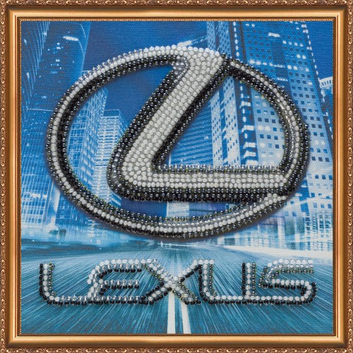 Mini Bead embroidery kit LEXUS, AM-070 by Abris Art - buy online! ✿ Fast delivery ✿ Factory price ✿ Wholesale and retail ✿ Purchase Sets-mini-for embroidery with beads on canvas