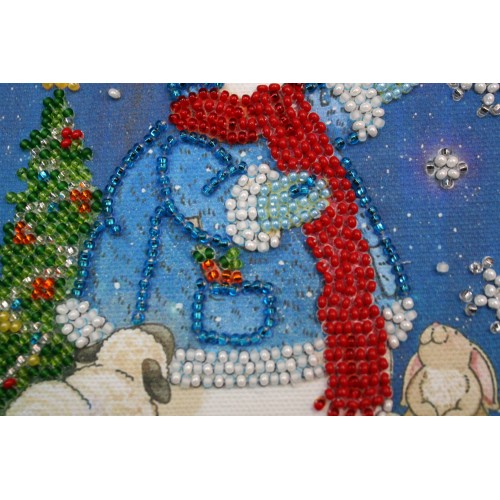 Mini Bead embroidery kit Fairy night, AM-071 by Abris Art - buy online! ✿ Fast delivery ✿ Factory price ✿ Wholesale and retail ✿ Purchase Sets-mini-for embroidery with beads on canvas