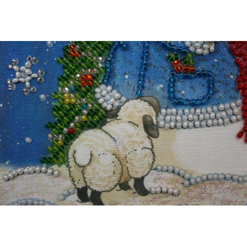 Mini Bead embroidery kit Fairy night, AM-071 by Abris Art - buy online! ✿ Fast delivery ✿ Factory price ✿ Wholesale and retail ✿ Purchase Sets-mini-for embroidery with beads on canvas