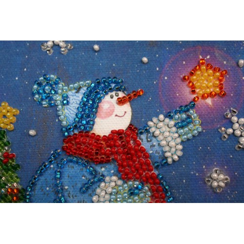 Mini Bead embroidery kit Fairy night, AM-071 by Abris Art - buy online! ✿ Fast delivery ✿ Factory price ✿ Wholesale and retail ✿ Purchase Sets-mini-for embroidery with beads on canvas