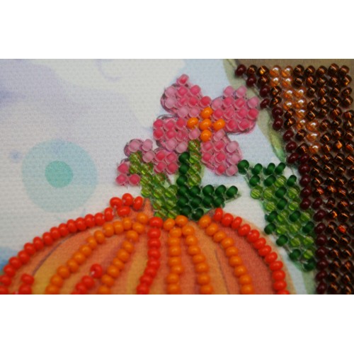On a twig, AM-076 by Abris Art - buy online! ✿ Fast delivery ✿ Factory price ✿ Wholesale and retail ✿ Purchase Sets-mini-for embroidery with beads on canvas