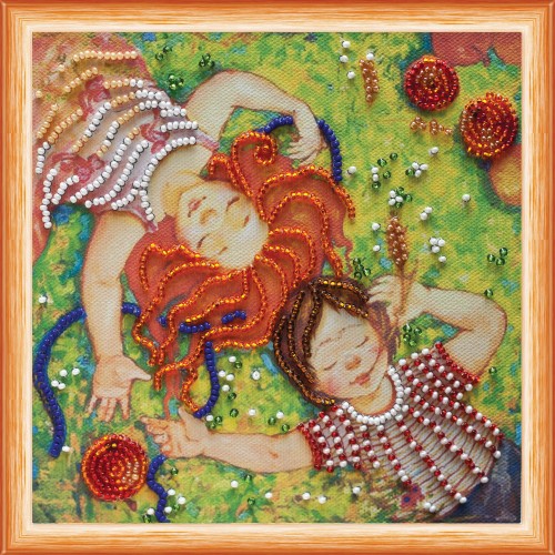 Mini Bead embroidery kit Spreadeagle, AM-077 by Abris Art - buy online! ✿ Fast delivery ✿ Factory price ✿ Wholesale and retail ✿ Purchase Sets-mini-for embroidery with beads on canvas