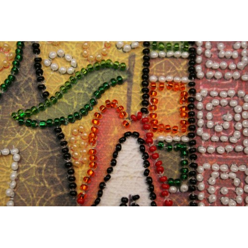 Mini Bead embroidery kit Kitchen – 2, AM-084 by Abris Art - buy online! ✿ Fast delivery ✿ Factory price ✿ Wholesale and retail ✿ Purchase Sets-mini-for embroidery with beads on canvas