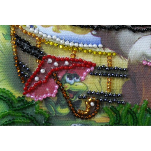 Mini Bead embroidery kit Summer day, AM-096 by Abris Art - buy online! ✿ Fast delivery ✿ Factory price ✿ Wholesale and retail ✿ Purchase Sets-mini-for embroidery with beads on canvas