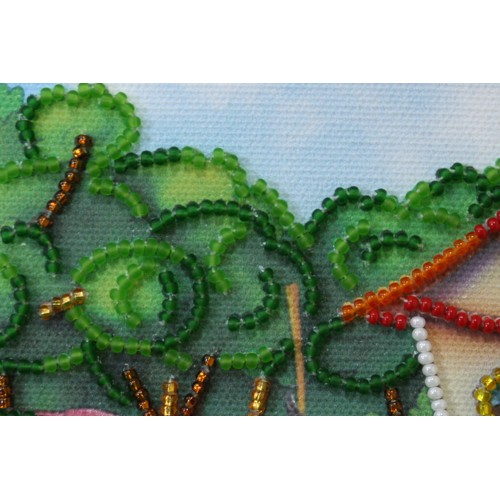 Mini Bead embroidery kit Summer day, AM-096 by Abris Art - buy online! ✿ Fast delivery ✿ Factory price ✿ Wholesale and retail ✿ Purchase Sets-mini-for embroidery with beads on canvas