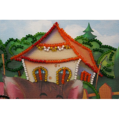 Mini Bead embroidery kit Summer day, AM-096 by Abris Art - buy online! ✿ Fast delivery ✿ Factory price ✿ Wholesale and retail ✿ Purchase Sets-mini-for embroidery with beads on canvas