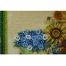 Mini Bead embroidery kit Sunflower still life, AM-098 by Abris Art - buy online! ✿ Fast delivery ✿ Factory price ✿ Wholesale and retail ✿ Purchase Sets-mini-for embroidery with beads on canvas