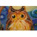 Mini Bead embroidery kit Midnight Owl, AM-103 by Abris Art - buy online! ✿ Fast delivery ✿ Factory price ✿ Wholesale and retail ✿ Purchase Sets-mini-for embroidery with beads on canvas