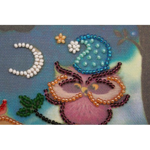 Mini Bead embroidery kit Little whyer, AM-108 by Abris Art - buy online! ✿ Fast delivery ✿ Factory price ✿ Wholesale and retail ✿ Purchase Sets-mini-for embroidery with beads on canvas