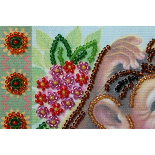 Mini Bead embroidery kit In Jungle, AM-115 by Abris Art - buy online! ✿ Fast delivery ✿ Factory price ✿ Wholesale and retail ✿ Purchase Sets-mini-for embroidery with beads on canvas