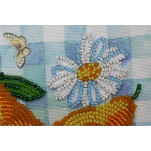 Mini Bead embroidery kit The summer pears, AM-118 by Abris Art - buy online! ✿ Fast delivery ✿ Factory price ✿ Wholesale and retail ✿ Purchase Sets-mini-for embroidery with beads on canvas