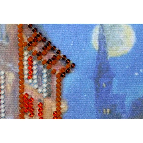 Mini Bead embroidery kit Venice landscape, AM-120 by Abris Art - buy online! ✿ Fast delivery ✿ Factory price ✿ Wholesale and retail ✿ Purchase Sets-mini-for embroidery with beads on canvas