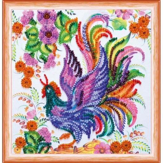 Mini Bead embroidery kit Petricovs painting, AM-131 by Abris Art - buy online! ✿ Fast delivery ✿ Factory price ✿ Wholesale and retail ✿ Purchase Sets-mini-for embroidery with beads on canvas