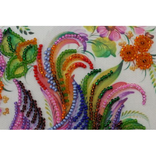 Mini Bead embroidery kit Petricovs painting, AM-131 by Abris Art - buy online! ✿ Fast delivery ✿ Factory price ✿ Wholesale and retail ✿ Purchase Sets-mini-for embroidery with beads on canvas