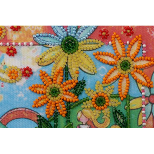 Mini Bead embroidery kit The voice of the stream, AM-138 by Abris Art - buy online! ✿ Fast delivery ✿ Factory price ✿ Wholesale and retail ✿ Purchase Sets-mini-for embroidery with beads on canvas