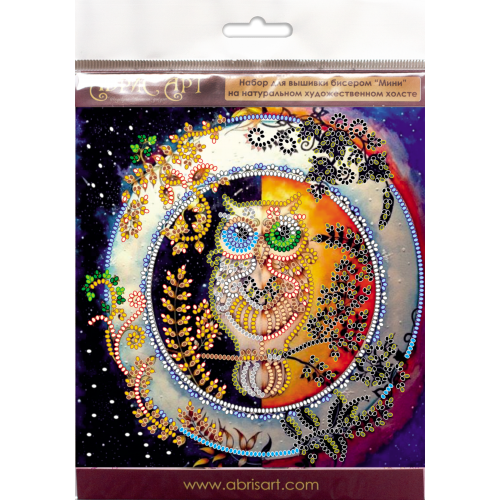 Mini Bead embroidery kit Day and night, AM-141 by Abris Art - buy online! ✿ Fast delivery ✿ Factory price ✿ Wholesale and retail ✿ Purchase Sets-mini-for embroidery with beads on canvas