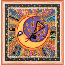 Mini Bead embroidery kit The sun and the moon