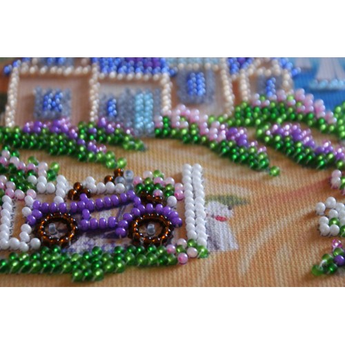 Mini Bead embroidery kit Horizon, AM-161 by Abris Art - buy online! ✿ Fast delivery ✿ Factory price ✿ Wholesale and retail ✿ Purchase Sets-mini-for embroidery with beads on canvas