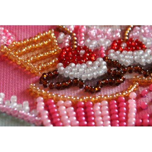 Mini Bead embroidery kit Sweet joy, AM-165 by Abris Art - buy online! ✿ Fast delivery ✿ Factory price ✿ Wholesale and retail ✿ Purchase Sets-mini-for embroidery with beads on canvas