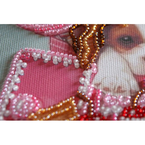 Mini Bead embroidery kit Sweet joy, AM-165 by Abris Art - buy online! ✿ Fast delivery ✿ Factory price ✿ Wholesale and retail ✿ Purchase Sets-mini-for embroidery with beads on canvas