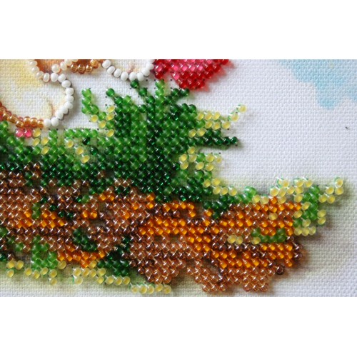 Mini Bead embroidery kit In to the happiness, AM-171 by Abris Art - buy online! ✿ Fast delivery ✿ Factory price ✿ Wholesale and retail ✿ Purchase Sets-mini-for embroidery with beads on canvas