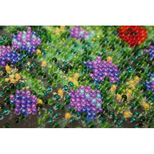 Mini Bead embroidery kit Wild field, AM-172 by Abris Art - buy online! ✿ Fast delivery ✿ Factory price ✿ Wholesale and retail ✿ Purchase Sets-mini-for embroidery with beads on canvas