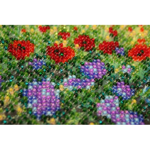 Mini Bead embroidery kit Wild field, AM-172 by Abris Art - buy online! ✿ Fast delivery ✿ Factory price ✿ Wholesale and retail ✿ Purchase Sets-mini-for embroidery with beads on canvas