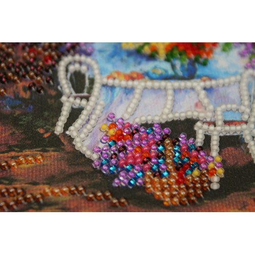 Mini Bead embroidery kit Autumn mood, AM-178 by Abris Art - buy online! ✿ Fast delivery ✿ Factory price ✿ Wholesale and retail ✿ Purchase Sets-mini-for embroidery with beads on canvas