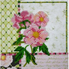 Mini Bead embroidery kit Shabby chic