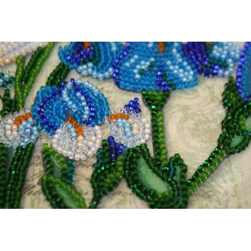 Mini Bead embroidery kit Ultramarine, AM-181 by Abris Art - buy online! ✿ Fast delivery ✿ Factory price ✿ Wholesale and retail ✿ Purchase Sets-mini-for embroidery with beads on canvas