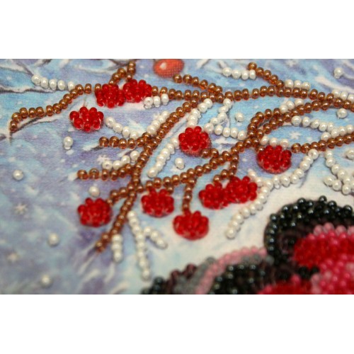 Mini Bead embroidery kit Warmth together, AM-183 by Abris Art - buy online! ✿ Fast delivery ✿ Factory price ✿ Wholesale and retail ✿ Purchase Sets-mini-for embroidery with beads on canvas