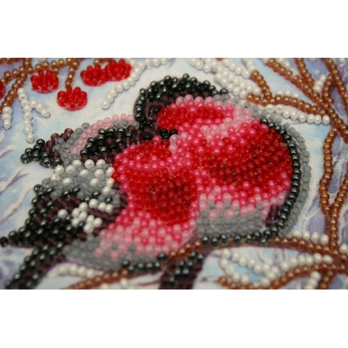 Mini Bead embroidery kit Warmth together, AM-183 by Abris Art - buy online! ✿ Fast delivery ✿ Factory price ✿ Wholesale and retail ✿ Purchase Sets-mini-for embroidery with beads on canvas