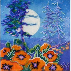 Mini Bead embroidery kit Full moon