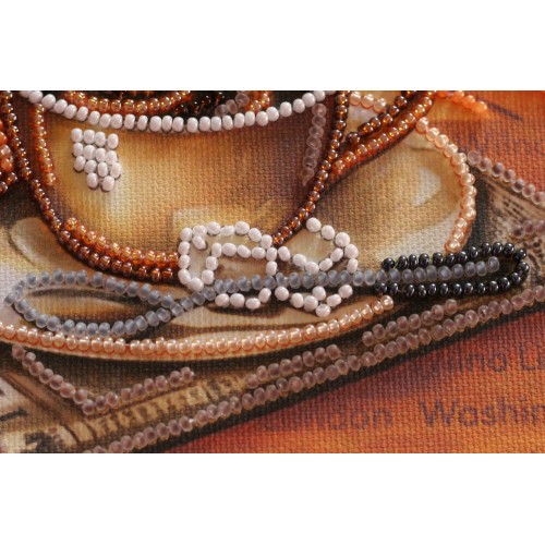 Mini Bead embroidery kit The fragrance of travel, AM-189 by Abris Art - buy online! ✿ Fast delivery ✿ Factory price ✿ Wholesale and retail ✿ Purchase Sets-mini-for embroidery with beads on canvas