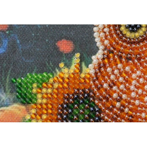 Mini Bead embroidery kit Night guest, AM-190 by Abris Art - buy online! ✿ Fast delivery ✿ Factory price ✿ Wholesale and retail ✿ Purchase Sets-mini-for embroidery with beads on canvas