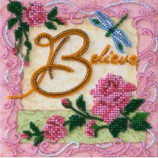 Mini Bead embroidery kit Believe