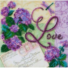 Mini Bead embroidery kit Love