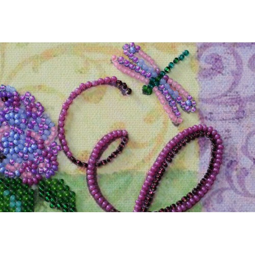 Mini Bead embroidery kit Love, AM-192 by Abris Art - buy online! ✿ Fast delivery ✿ Factory price ✿ Wholesale and retail ✿ Purchase Sets-mini-for embroidery with beads on canvas