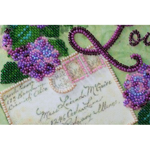 Mini Bead embroidery kit Love, AM-192 by Abris Art - buy online! ✿ Fast delivery ✿ Factory price ✿ Wholesale and retail ✿ Purchase Sets-mini-for embroidery with beads on canvas