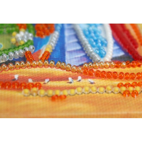 Mini Bead embroidery kit Surfing, AM-197 by Abris Art - buy online! ✿ Fast delivery ✿ Factory price ✿ Wholesale and retail ✿ Purchase Sets-mini-for embroidery with beads on canvas