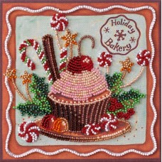 Mini Bead embroidery kit Holiday sweets