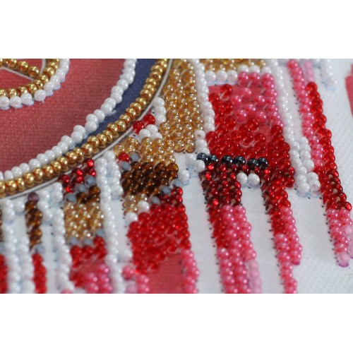 Mini Bead embroidery kit FC Arsenal, AM-208 by Abris Art - buy online! ✿ Fast delivery ✿ Factory price ✿ Wholesale and retail ✿ Purchase Sets-mini-for embroidery with beads on canvas