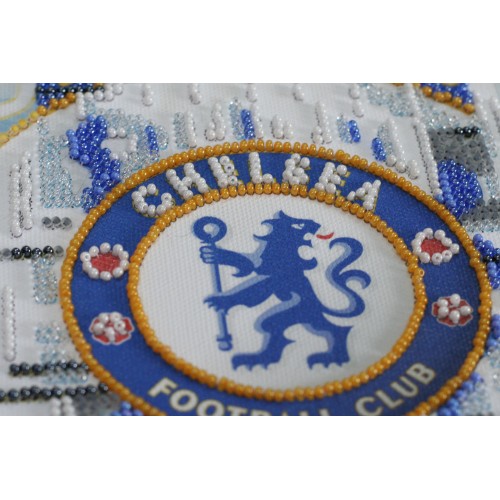 Mini Bead embroidery kit FC Chelsea, AM-210 by Abris Art - buy online! ✿ Fast delivery ✿ Factory price ✿ Wholesale and retail ✿ Purchase Sets-mini-for embroidery with beads on canvas