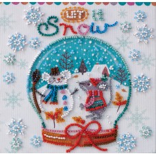 Mini Bead embroidery kit Snowiness