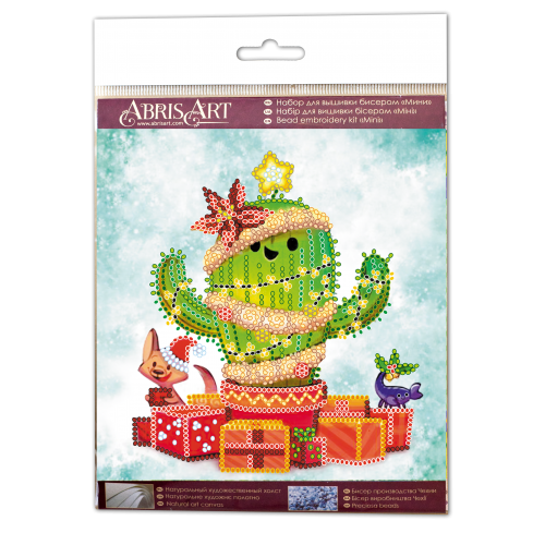 Mini Bead embroidery kit Gifts for everyone, AM-221 by Abris Art - buy online! ✿ Fast delivery ✿ Factory price ✿ Wholesale and retail ✿ Purchase Sets-mini-for embroidery with beads on canvas