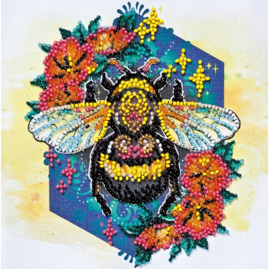 Mini Bead embroidery kit Sweetly, AM-225 by Abris Art - buy online! ✿ Fast delivery ✿ Factory price ✿ Wholesale and retail ✿ Purchase Sets-mini-for embroidery with beads on canvas
