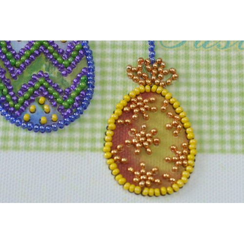 Mini Bead embroidery kit Easter holiday, AM-226 by Abris Art - buy online! ✿ Fast delivery ✿ Factory price ✿ Wholesale and retail ✿ Purchase Sets-mini-for embroidery with beads on canvas