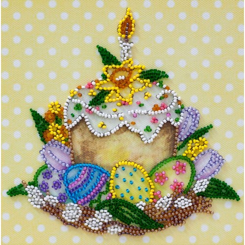 Mini Bead embroidery kit Holy holiday, AM-227 by Abris Art - buy online! ✿ Fast delivery ✿ Factory price ✿ Wholesale and retail ✿ Purchase Sets-mini-for embroidery with beads on canvas