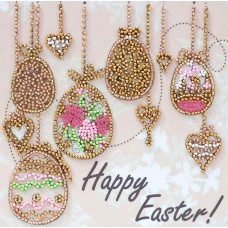 Mini Bead embroidery kit Happy Easter