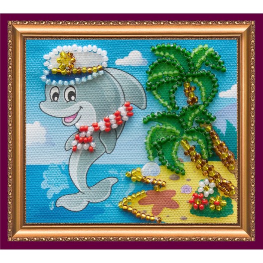 Magnets Bead embroidery kit Payful captain, AMA-001 by Abris Art - buy online! ✿ Fast delivery ✿ Factory price ✿ Wholesale and retail ✿ Purchase Kits for embroidery magnets with beads on canvas